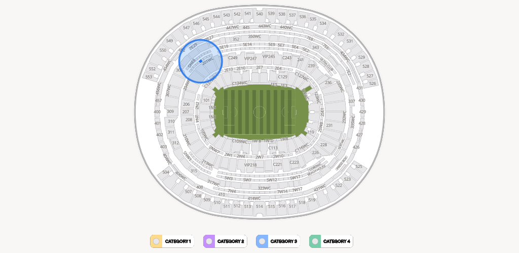 SoFi Stadium Seating Chart