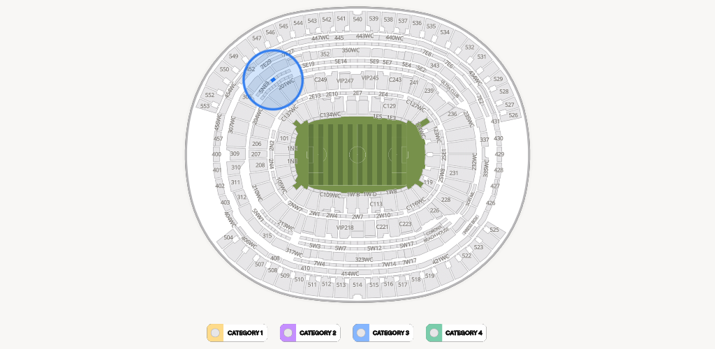 SoFi Stadium Seating Chart