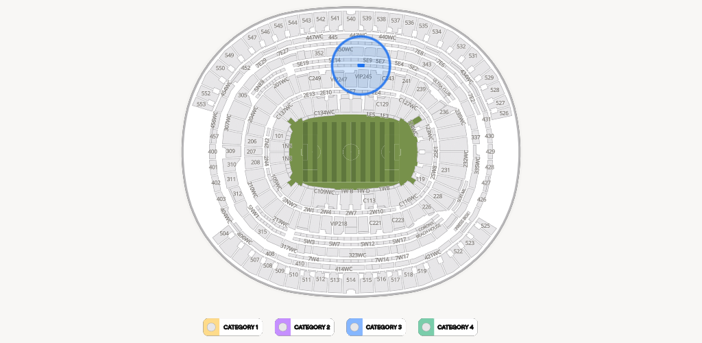 SoFi Stadium Seating Chart