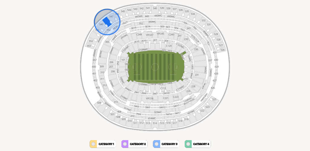 SoFi Stadium Seating Chart