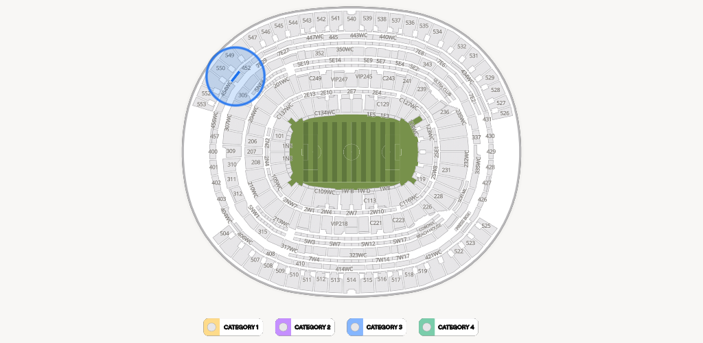 SoFi Stadium Seating Chart