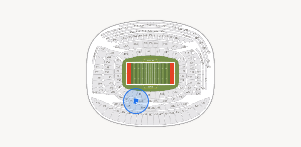Soldier Field - Section 241 Seat View | SeatGeek