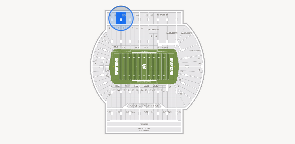 Spartan Stadium (Michigan) Seating Chart