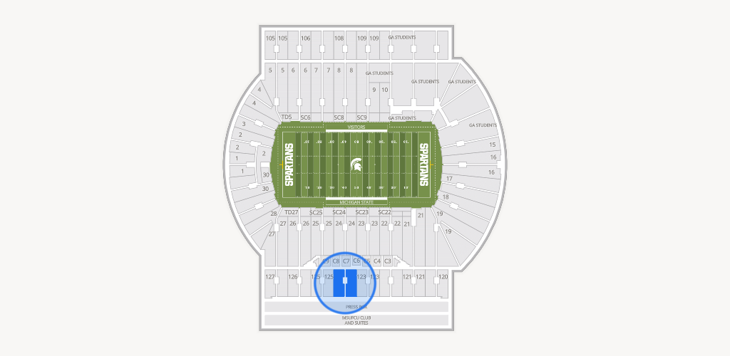 Spartan Stadium (Michigan) Seating Chart