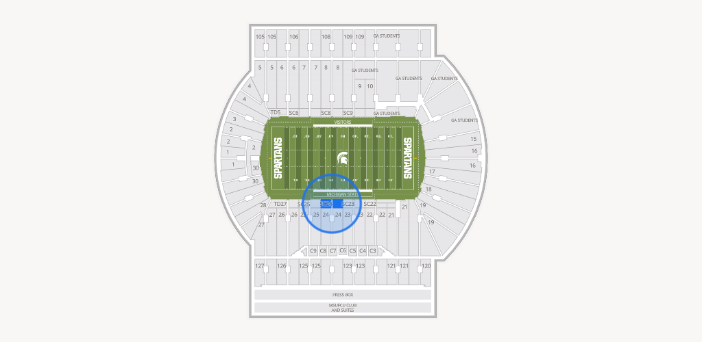 Spartan Stadium (Michigan) Seating Chart
