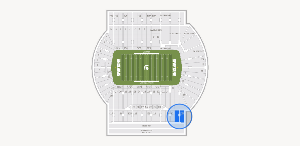 Spartan Stadium (Michigan) Seating Chart