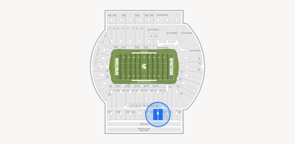 Spartan Stadium (Michigan) Seating Chart