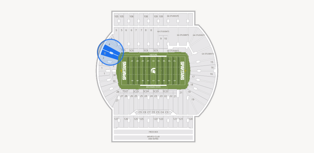 Spartan Stadium (Michigan) Seating Chart