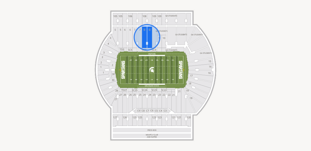 Spartan Stadium (Michigan) Seating Chart