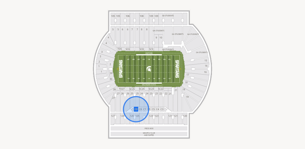 Spartan Stadium (Michigan) Seating Chart