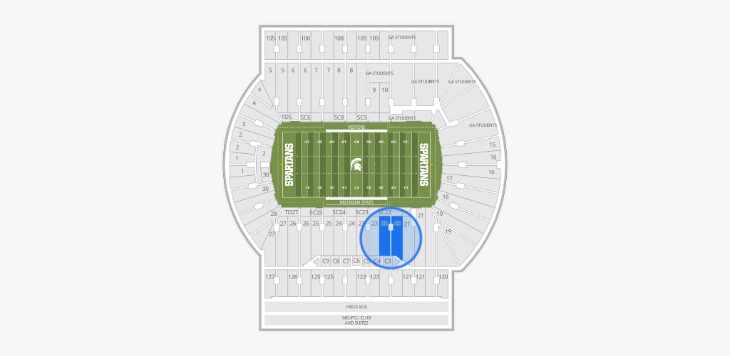 Spartan Stadium (Michigan) Seating Chart