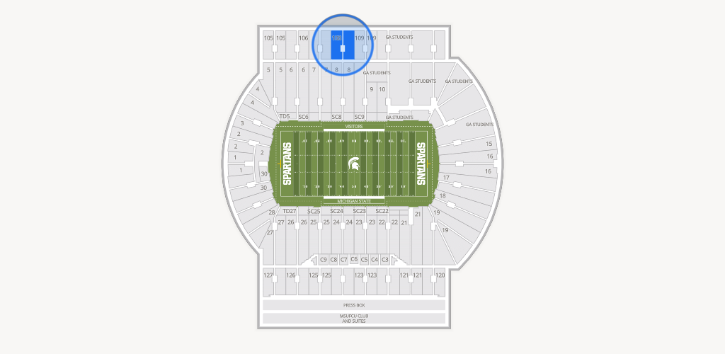 Spartan Stadium (Michigan) Seating Chart