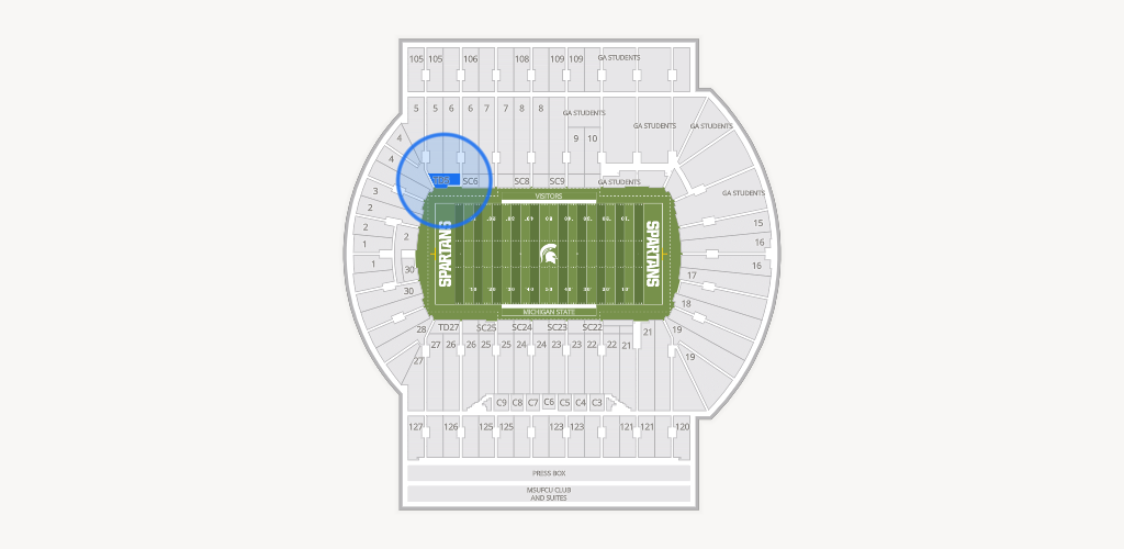 Spartan Stadium (Michigan) Seating Chart