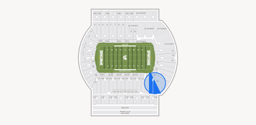 Spartan Stadium (Michigan) Seating Chart