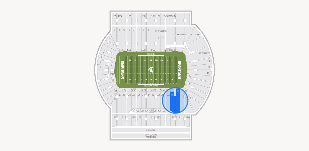 Spartan Stadium (Michigan) Seating Chart