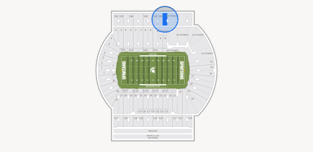 Spartan Stadium (Michigan) Seating Chart