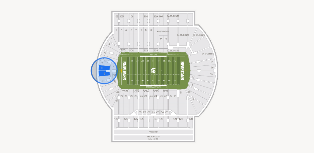 Spartan Stadium (Michigan) Seating Chart