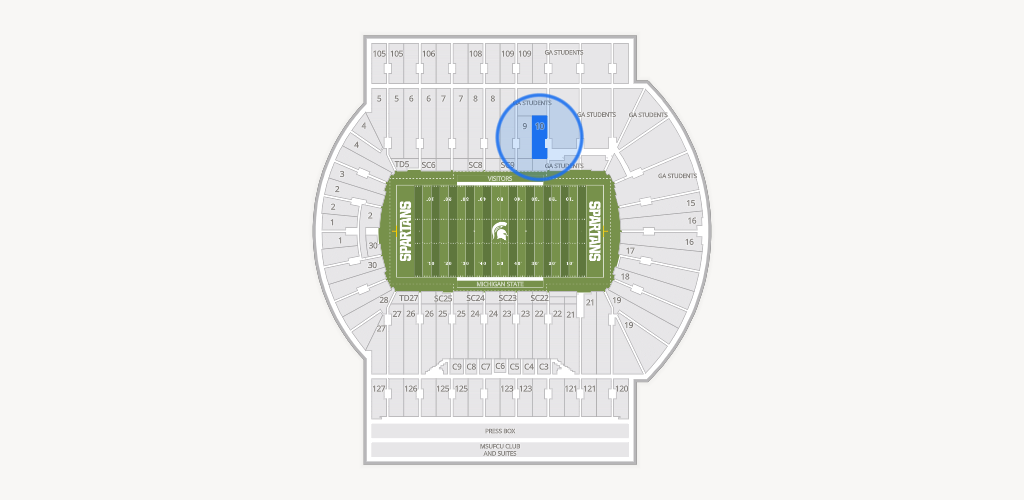 Spartan Stadium (Michigan) Seating Chart