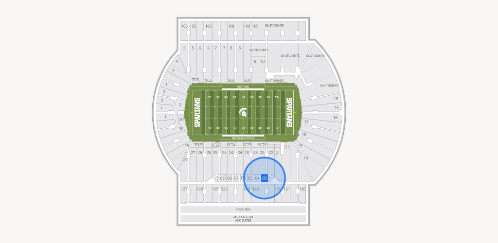 Spartan Stadium (Michigan) Seating Chart