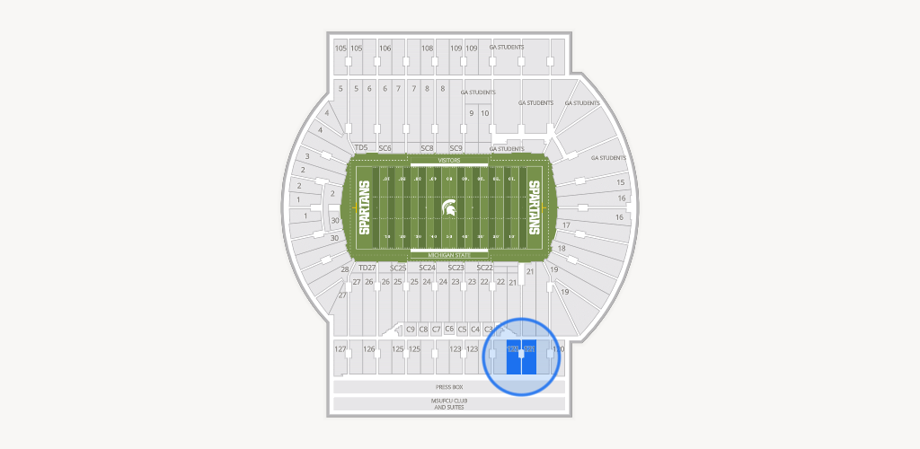 Spartan Stadium (Michigan) Seating Chart