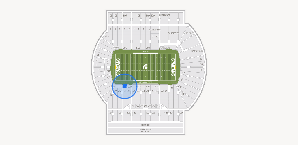 Spartan Stadium (Michigan) Seating Chart