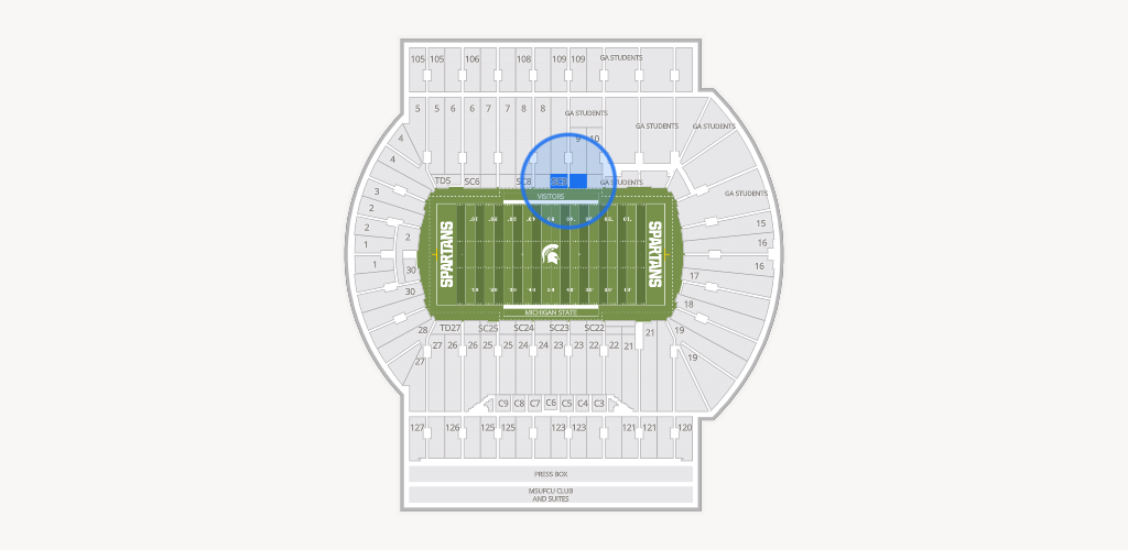 Spartan Stadium (Michigan) Seating Chart