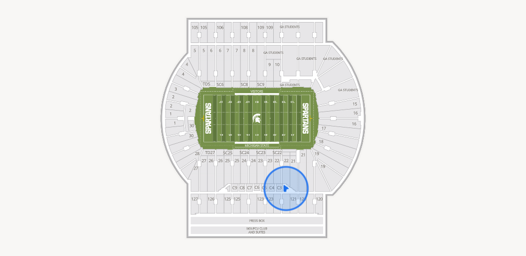 Spartan Stadium (Michigan) Seating Chart