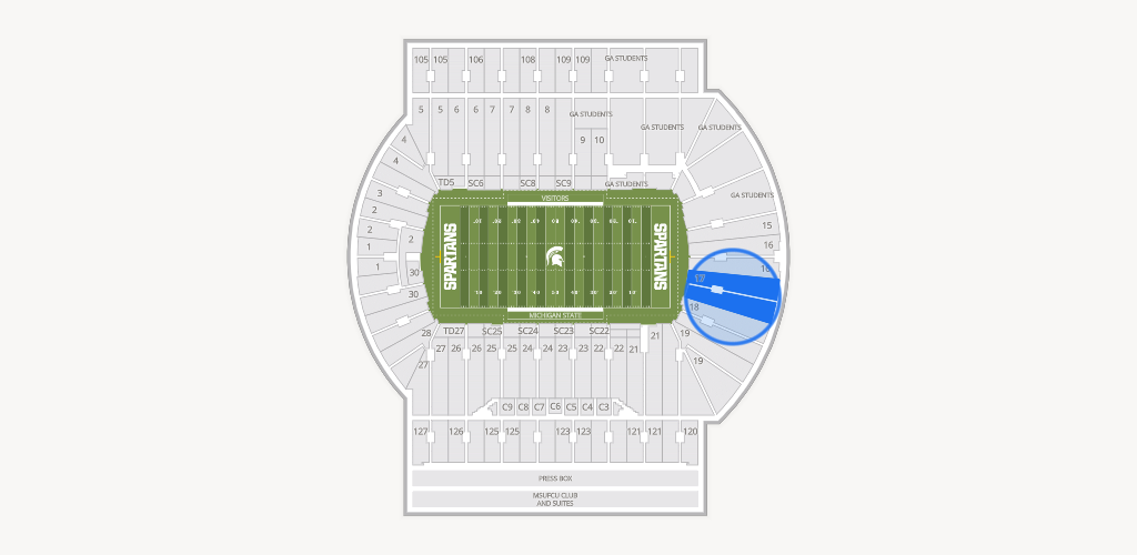 Spartan Stadium (Michigan) Seating Chart