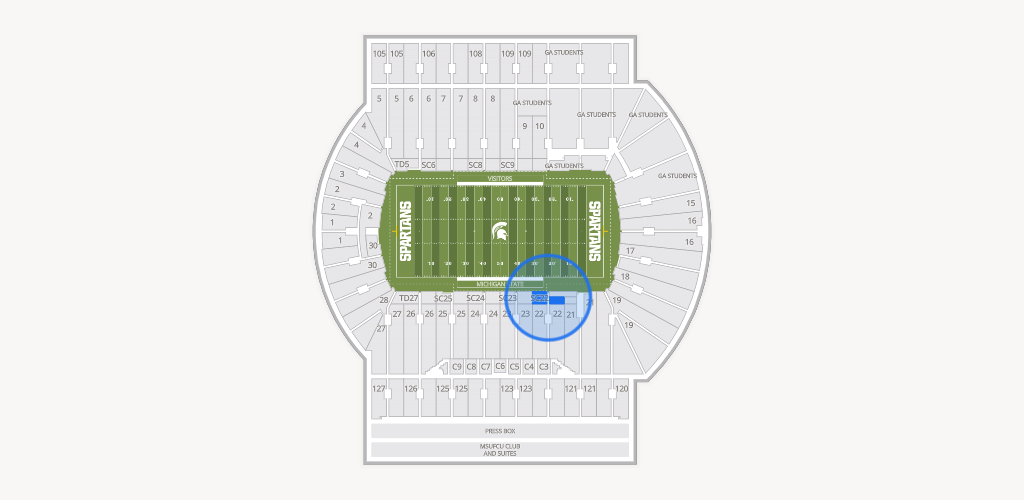 Spartan Stadium (Michigan) Seating Chart