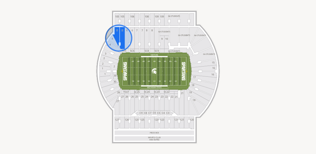 Spartan Stadium (Michigan) Seating Chart