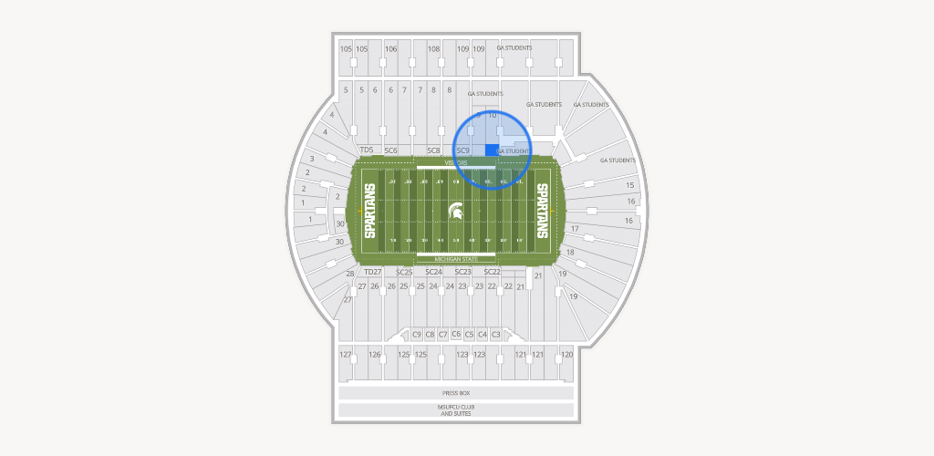 Spartan Stadium (Michigan) Seating Chart