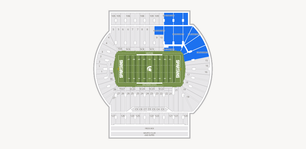 Spartan Stadium (Michigan) Seating Chart