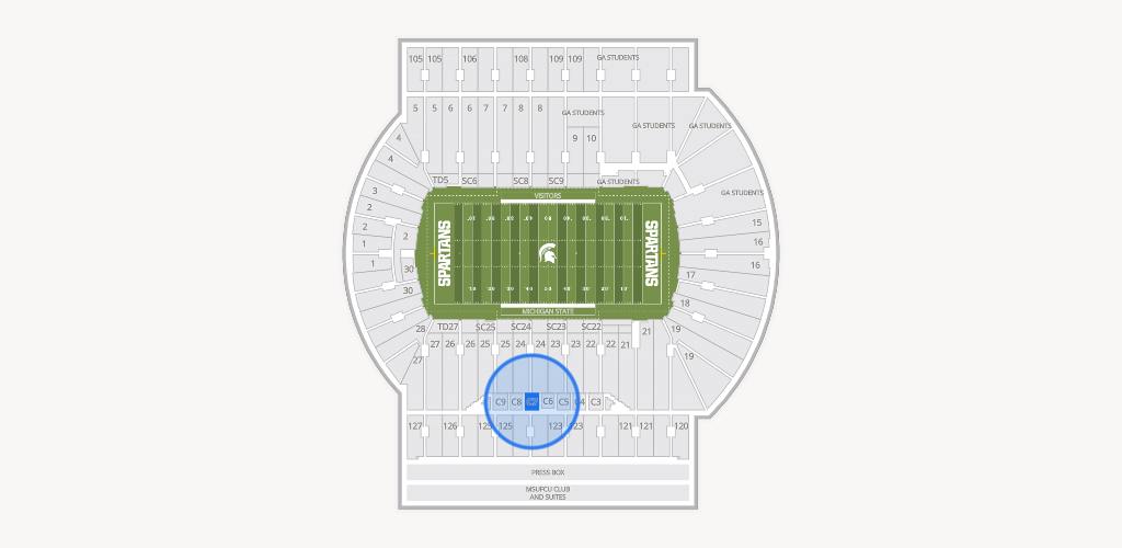 Spartan Stadium (Michigan) Seating Chart