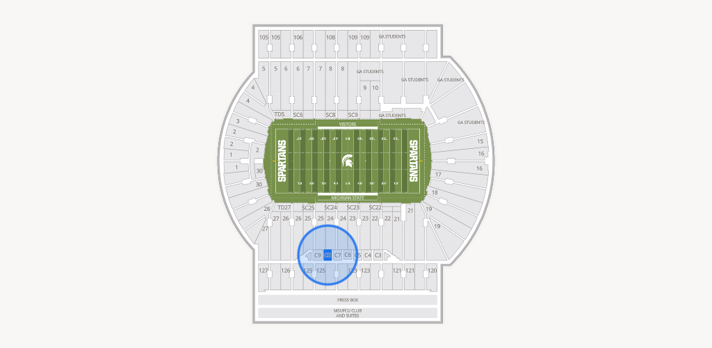 Spartan Stadium (Michigan) Seating Chart