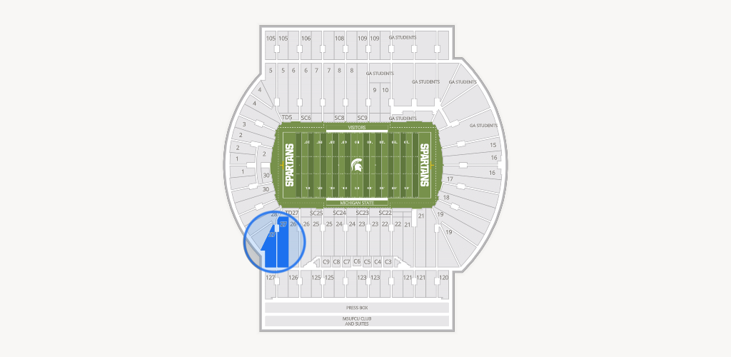 Spartan Stadium (Michigan) Seating Chart