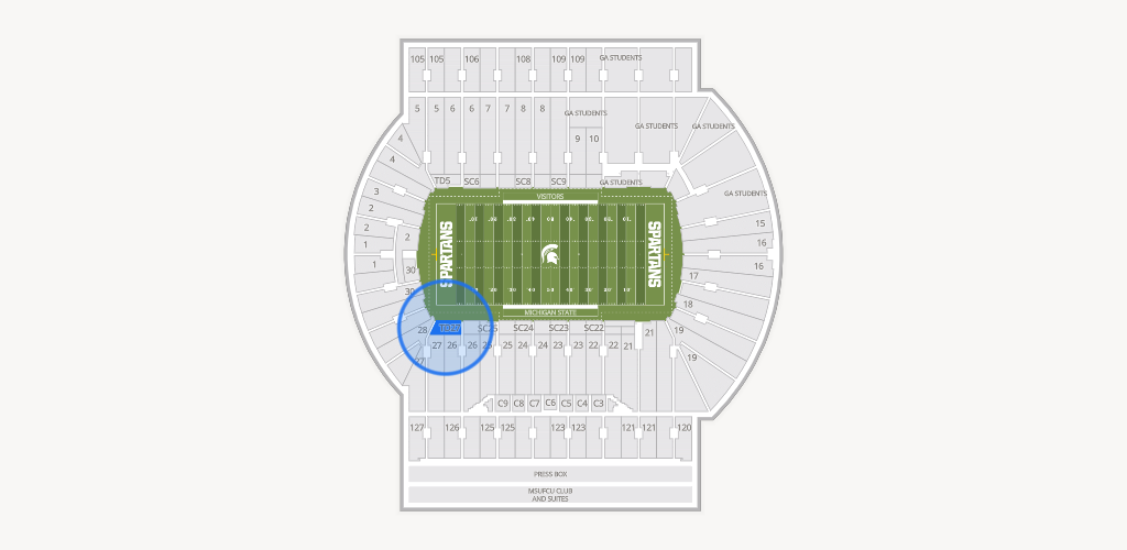 Spartan Stadium (Michigan) Seating Chart