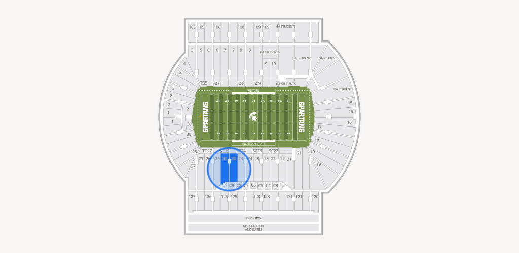 Spartan Stadium (Michigan) Seating Chart