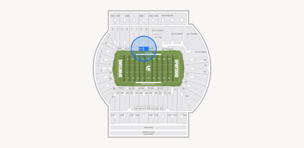 Spartan Stadium (Michigan) Seating Chart