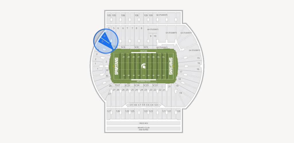 Spartan Stadium (Michigan) Seating Chart