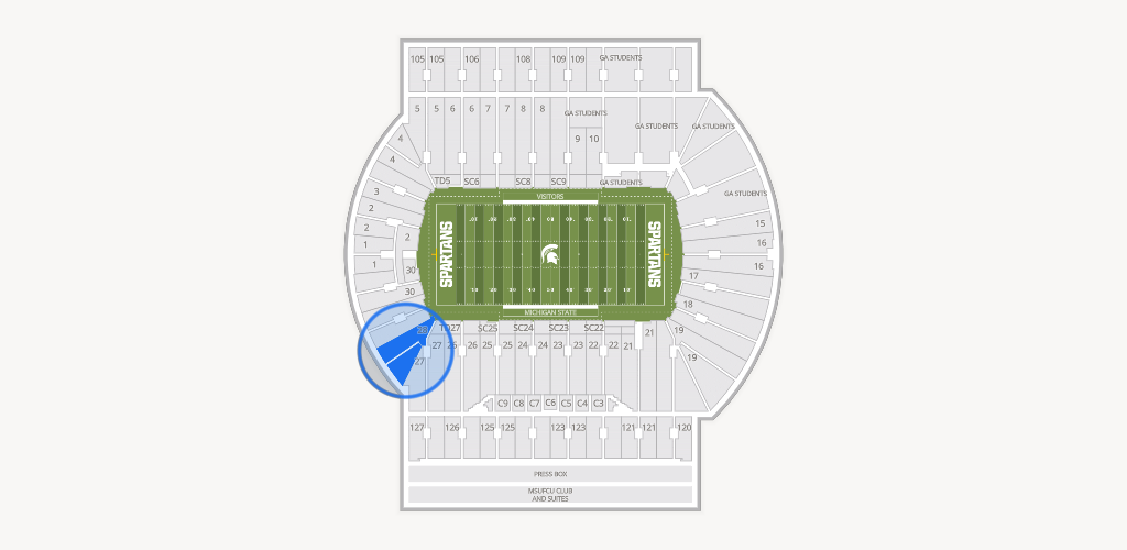 Spartan Stadium (Michigan) Seating Chart