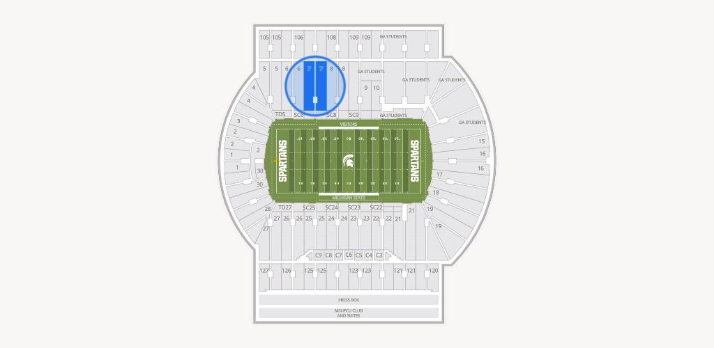 Spartan Stadium (Michigan) Seating Chart