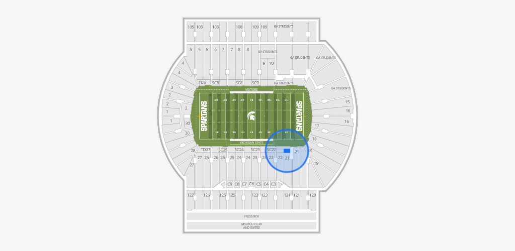 Spartan Stadium (Michigan) Seating Chart