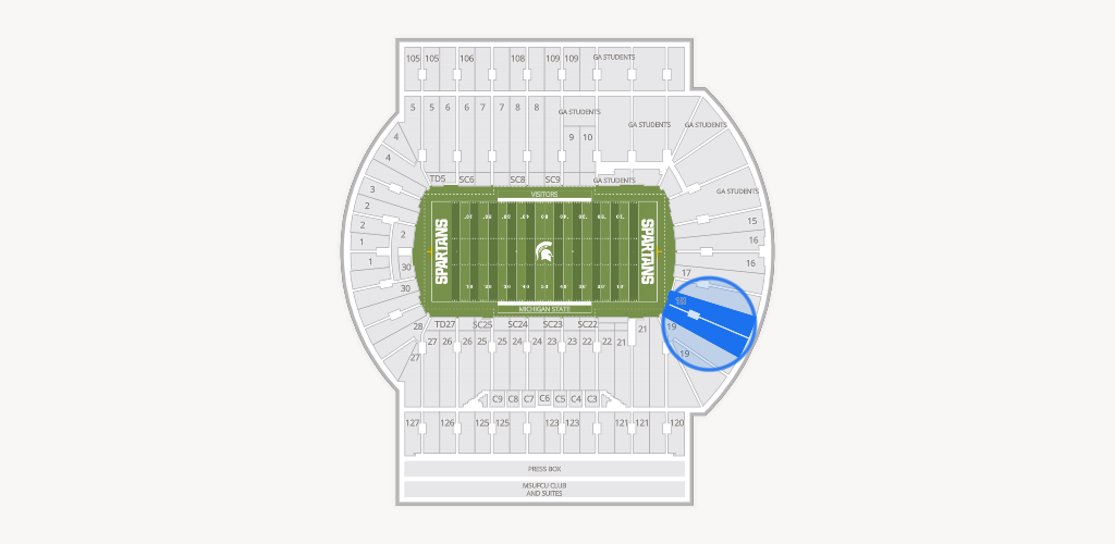Spartan Stadium (Michigan) Seating Chart