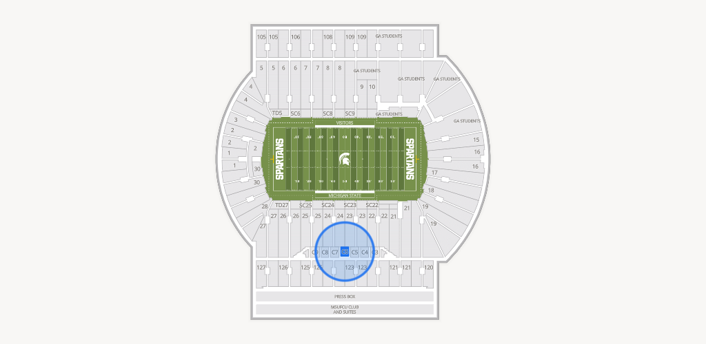 Spartan Stadium (Michigan) Seating Chart
