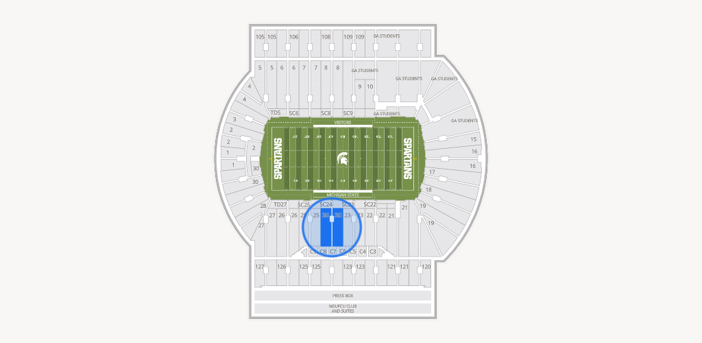 Spartan Stadium (Michigan) Seating Chart