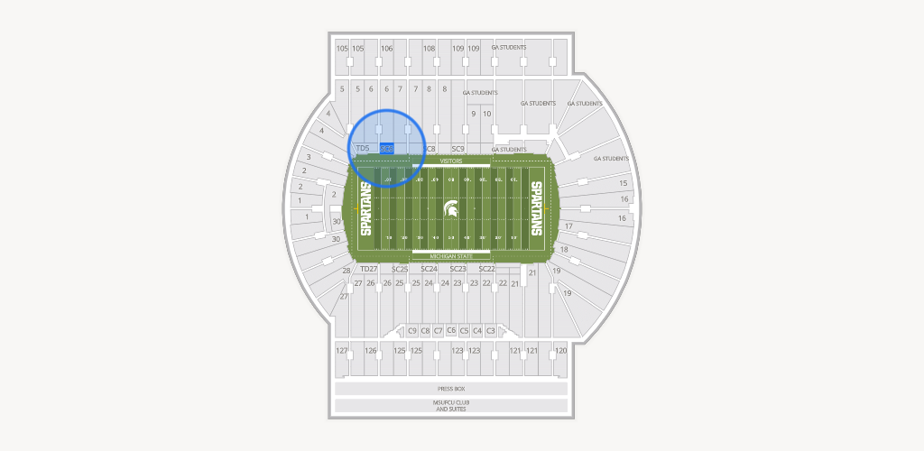 Spartan Stadium (Michigan) Seating Chart