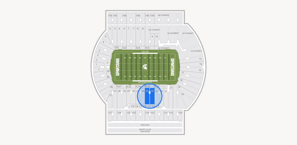 Spartan Stadium (Michigan) Seating Chart