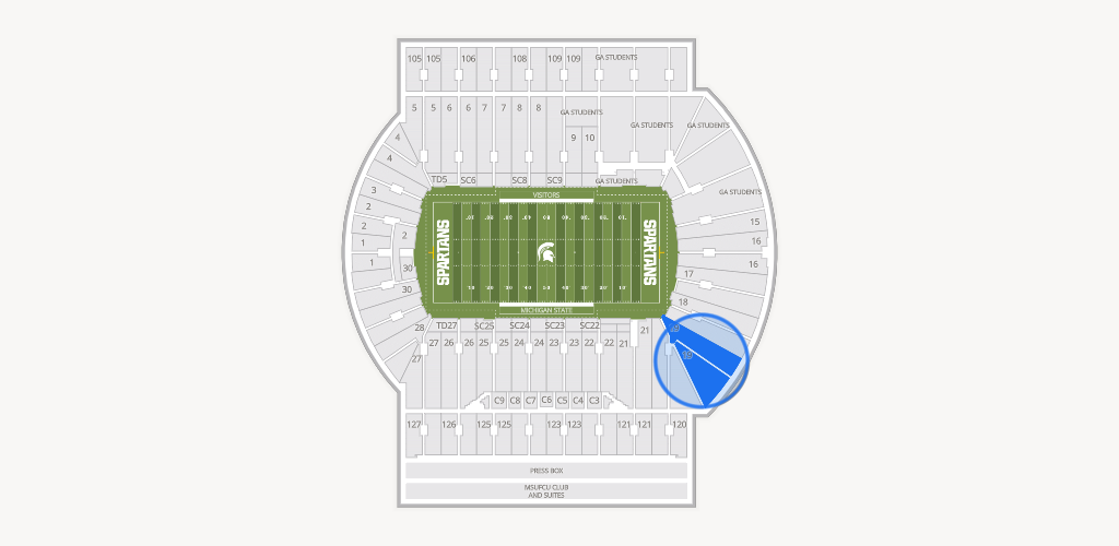 Spartan Stadium (Michigan) Seating Chart