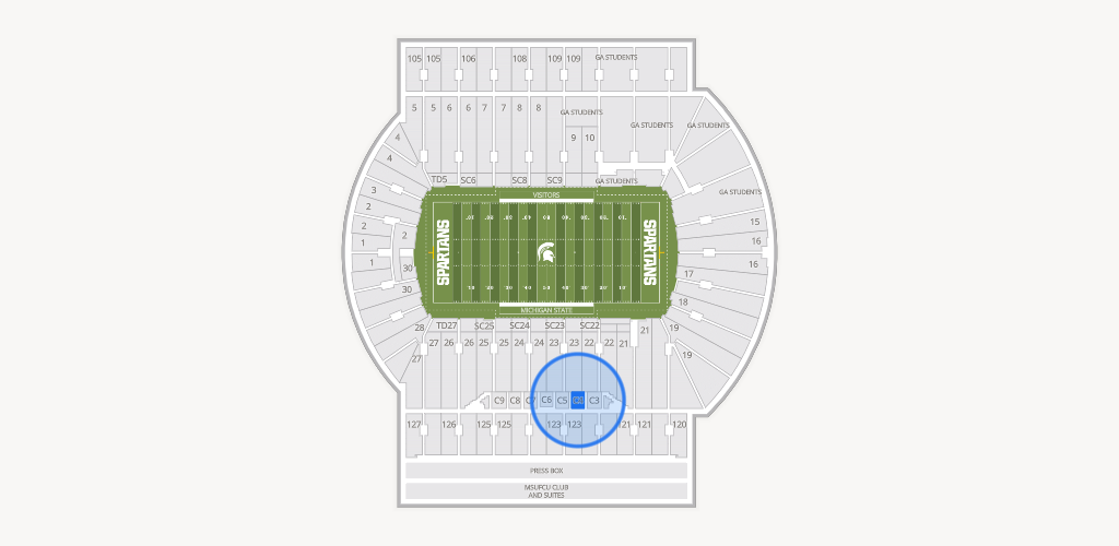 Spartan Stadium (Michigan) Seating Chart