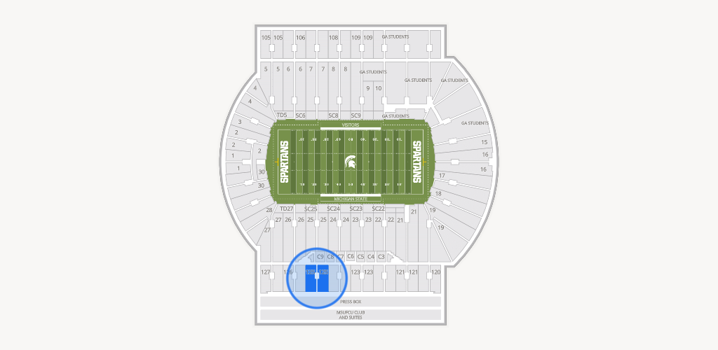 Spartan Stadium (Michigan) Seating Chart